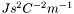 $Js^2C^{-2}m^{-1}$